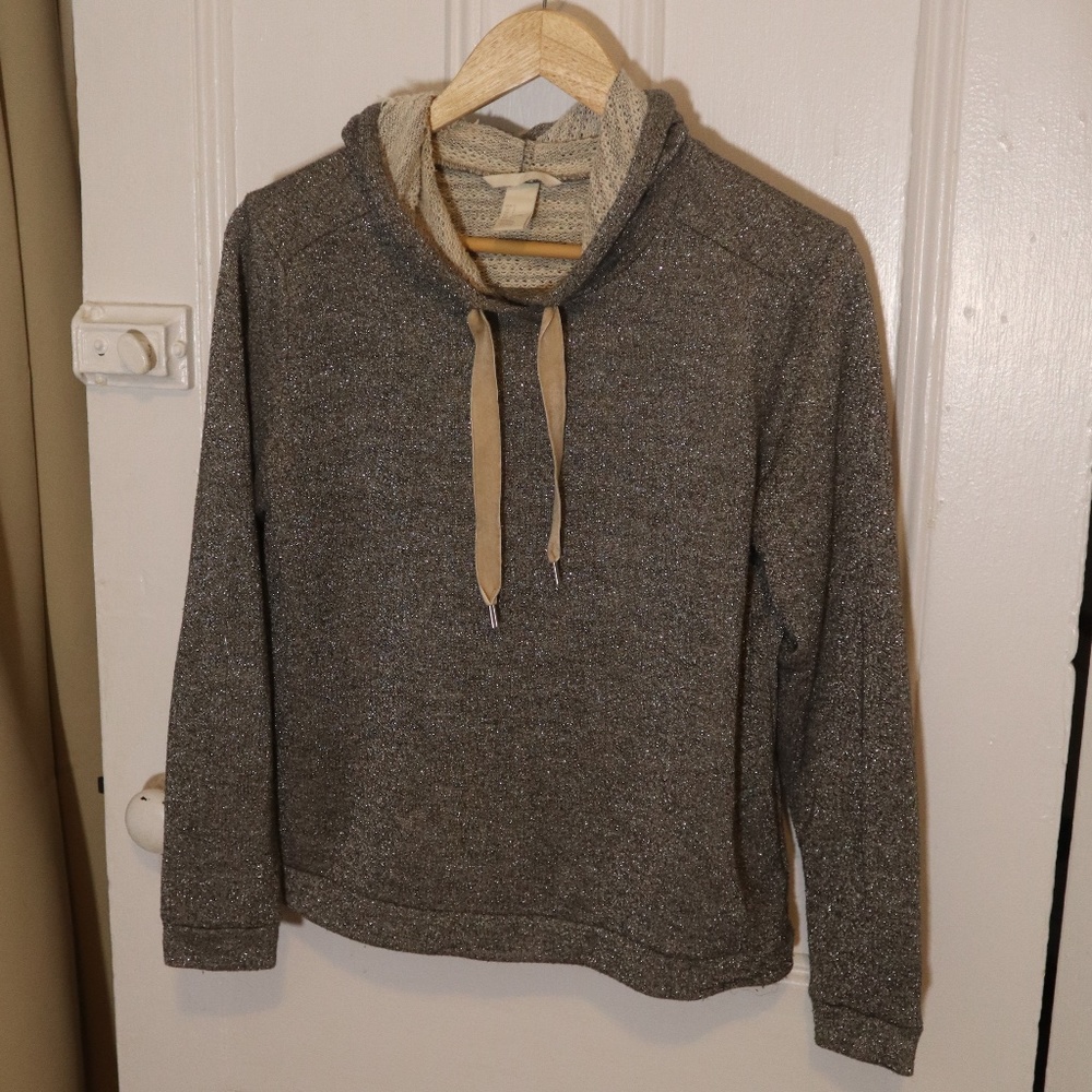 H&M Silver Shimmer Hoodie